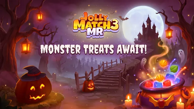 Developer update image for Halloween Event Is Back in Jolly Match 3 MR!