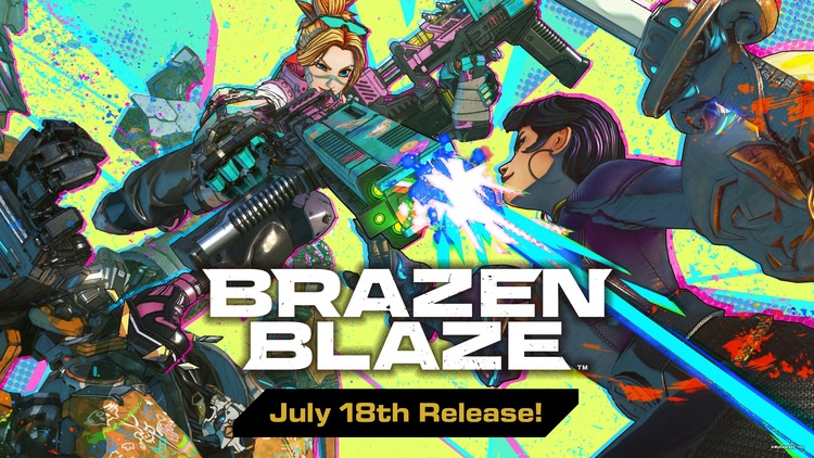 Developer update image for MyDearest’s latest title “Brazen Blaze” releasing July 18th!