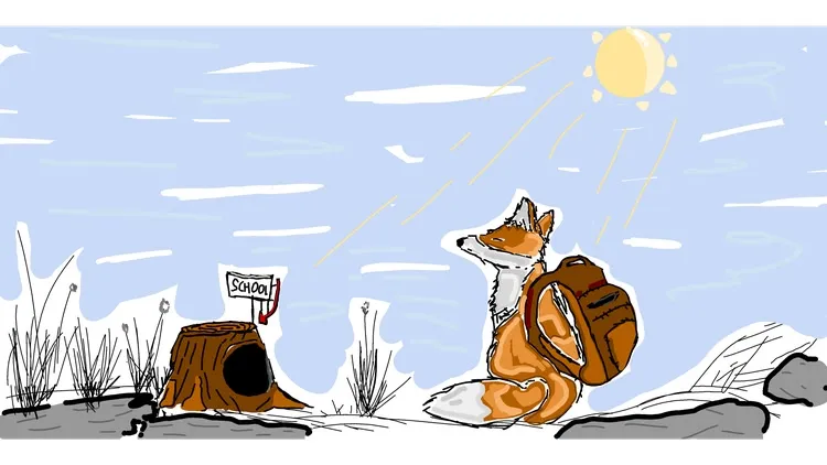 Developer update image for Fox's first day!