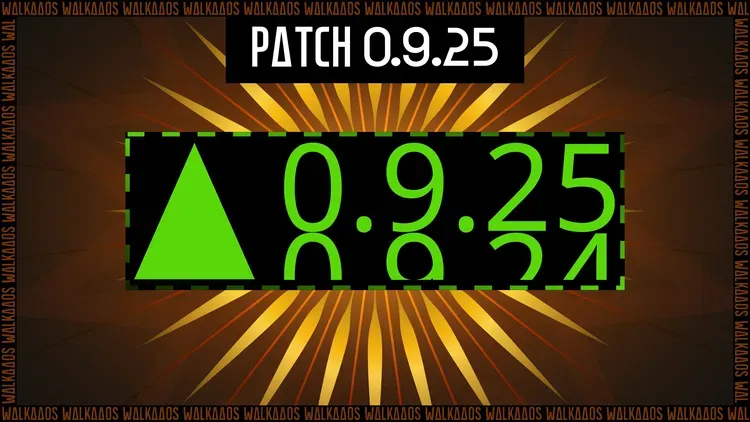 Developer update image for Patch 0.9.25 - Going Up