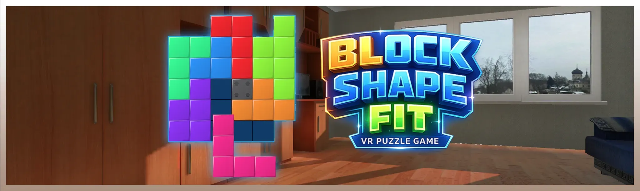 Block Shape Fit: VR Puzzle Game