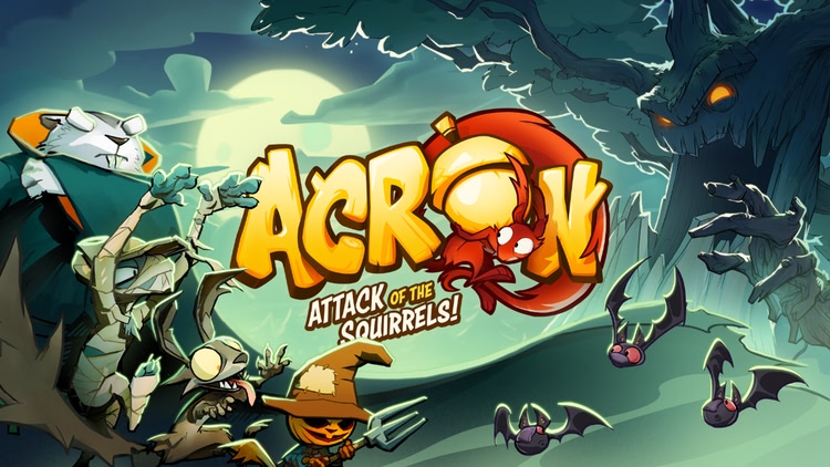 Developer update image for Acron: Attack of the Squirrels! Game Update: Sulky Swamp Halloween Update