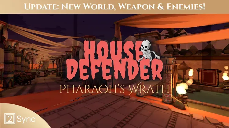 Developer update image for 🛡️ New Update for House Defender – Discover Mythical Egypt in the New Pharaoh’s Wrath World! 🏜️