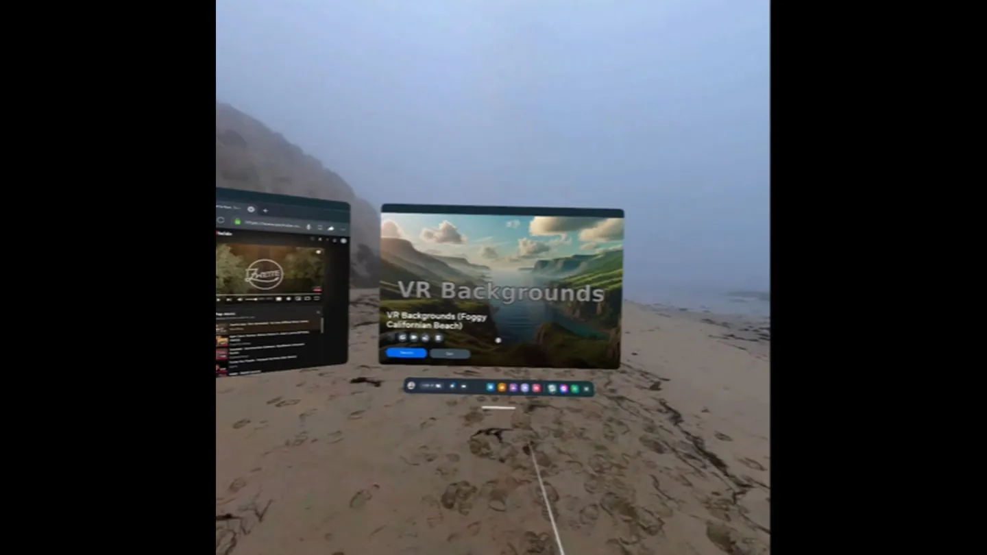 Foggy California Beach - VR Backgrounds trailer 0