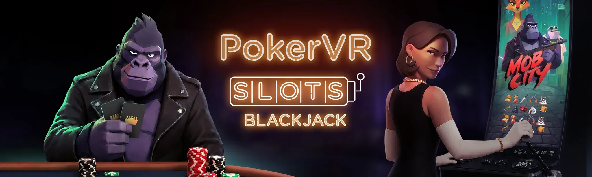 POKER VR w/ Slots and Blackjack!
