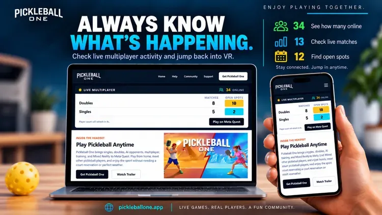 Developer update image for Pickleball One Update 2.17.21 is Live!