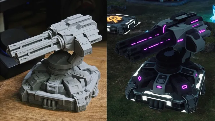 Developer update image for We made a 3D-printable model of the Gatling Turret from IRON GUARD: Salvaton!