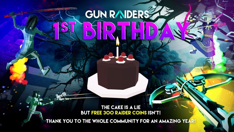 Developer update image for Gun Raiders turns 1!