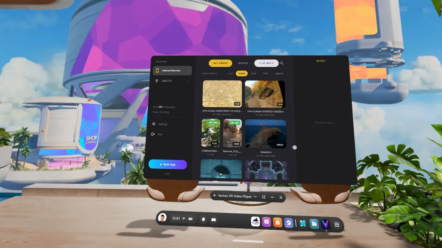 Vertex VR Video Player cover image