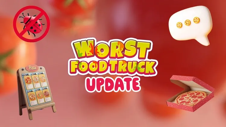 Developer update image for Worst Food Truck Update: Pizza Boxes, Talking NPCs and Questionable Toppings