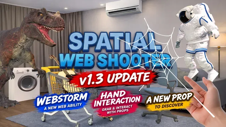 Developer update image for Webstorm & Hand Interaction Are Here!🕸️ v1.3 Update