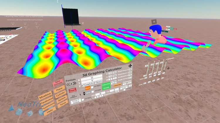 Developer update image for Improvements of the 3d graphing calculator