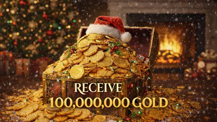 Developer update image for Christmas Big Event! 100 Million Gold Giveaway!
