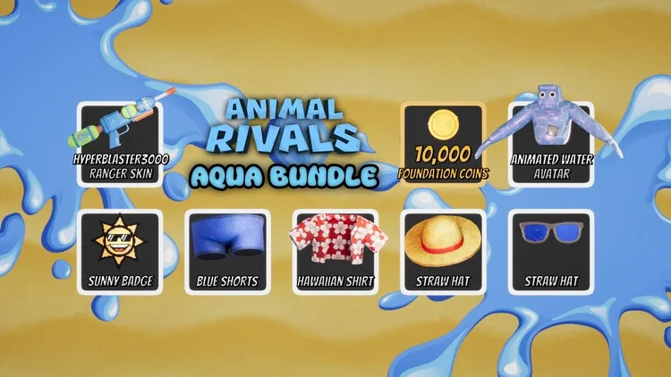 Developer update image for Limited Time Aqua Bundle released, Island duels map now available!