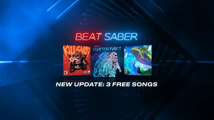 Developer update image for Beat Saber 8th Anniversary Update v1.44.0 with free tracks