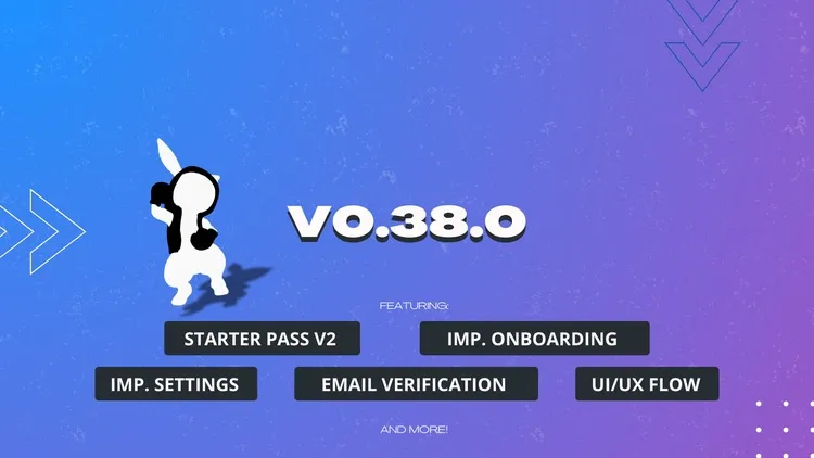 Developer update image for Version 0.38.0 — Major Update!