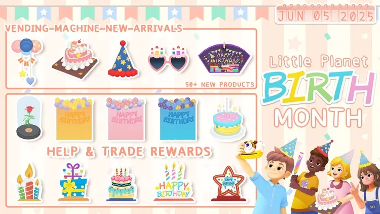 Developer update image for Birthday Bash Begins! New Decor, Save Feature & More! Version 1.0.123 Release Note
