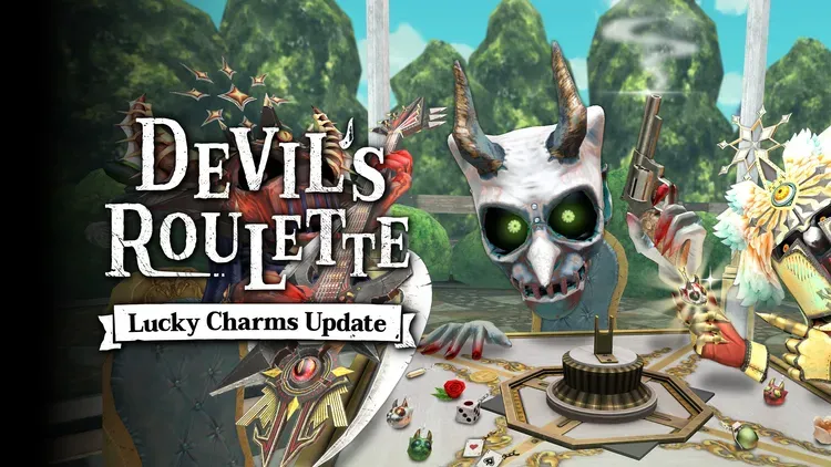 Developer update image for Gun Charms, new Rare Drops, playable guitars, and more FREE Spins!