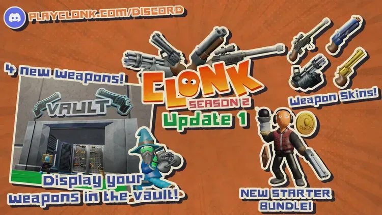 Developer update image for 🔫 GUNS IN CLONK??  - Season 2 Update 1 is LIVE