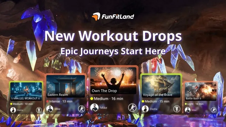 Developer update image for 📅 Jul. 03 | New Workout Drops: Epic Journeys Start Here ✨