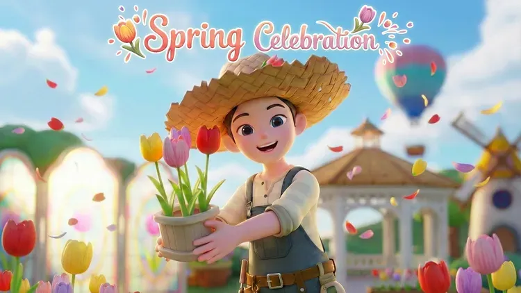 Developer update image for 🌷 March Update – Spring Celebration: Tulip! 🍃