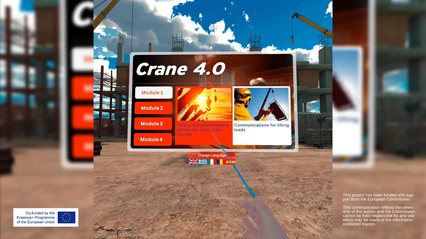 CRANES 4.0: VR for training cover image