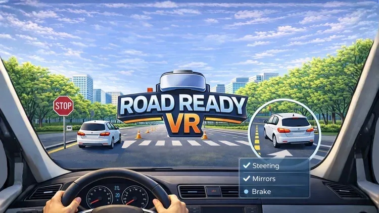 Developer update image for 🚗 New Update Available – VR Driving Simulator!