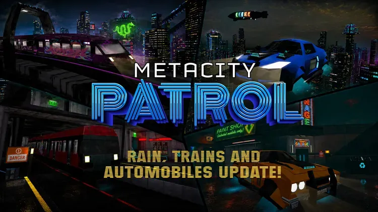 Developer update image for May 2026 Update - Rain, Trains and Automobiles!