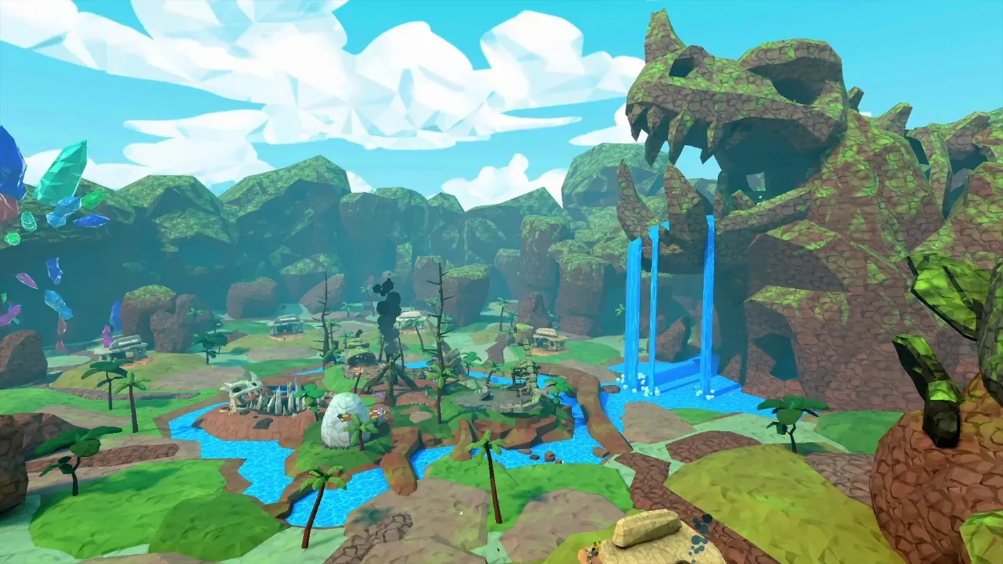 UG VR dinosaur valley on Meta Quest