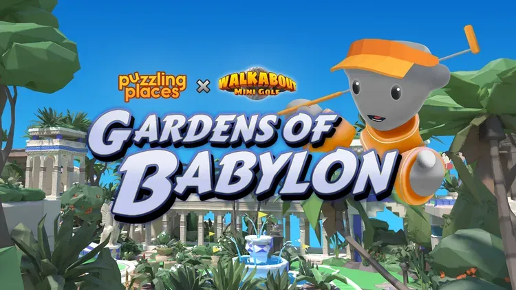 Developer update image for ⛳ Gardens of Babylon  - a FREE puzzle with Walkabout Mini Golf!