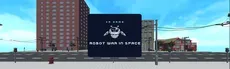 Robot war in space hero image