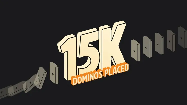 Developer update image for ✨ 15,000 Dominos Placed ✨