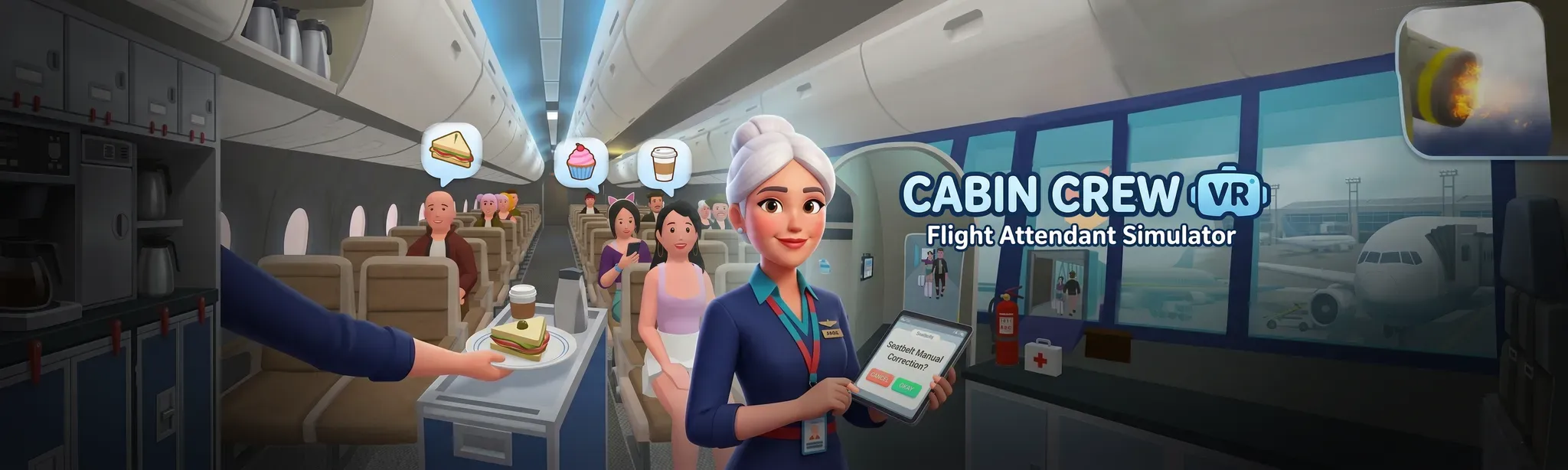 Cabin Crew VR-Flight Attendant Simulator