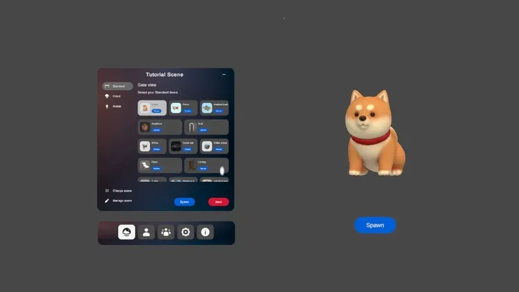 Developer update image for 💫💫 Big Update! OpenGateXR now has a  completely new UI and new free items to use! ✨✨