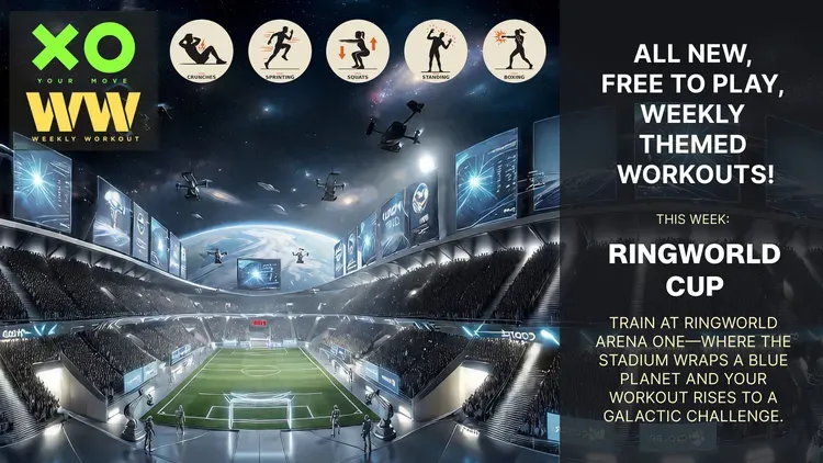 Developer update image for Weekly Workout #36: get pumped for the Ringworld Cup!⚽️🏟️