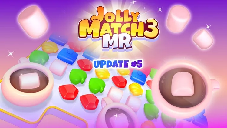 Developer update image for Booms, Blasts & Brand-New Levels: Dive Into Jolly Match Update #5