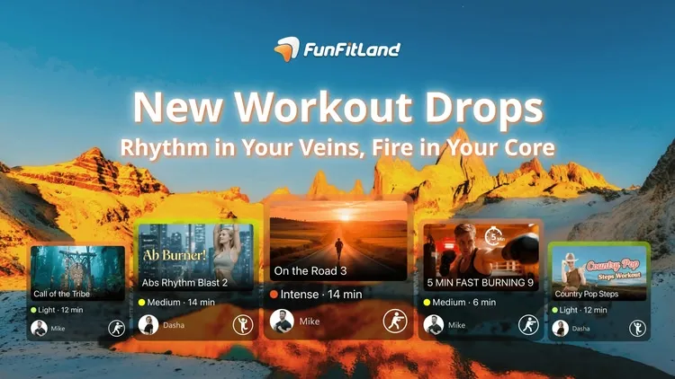 Developer update image for 📅 Sep. 25 | New Workout Drops: Rhythm in Your Veins, Fire in Your Core 🔥