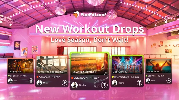 Developer update image for 📅 Feb. 09 | New Workouts This Week: Love Date, Don’t Wait