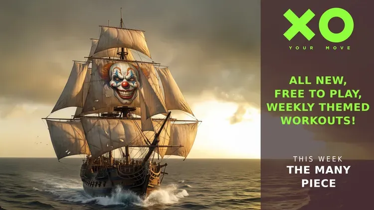 Developer update image for NEW WEEKLY WORKOUT - GO ON A PIRATE TREASURE HUNT !
