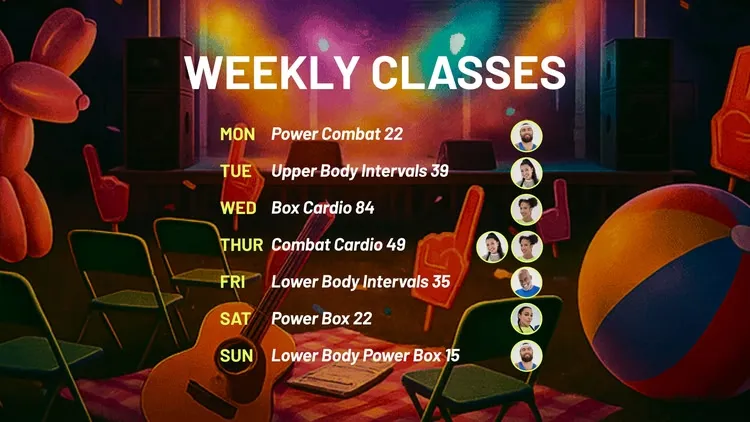Developer update image for New Classes: Power + Cardio Mix