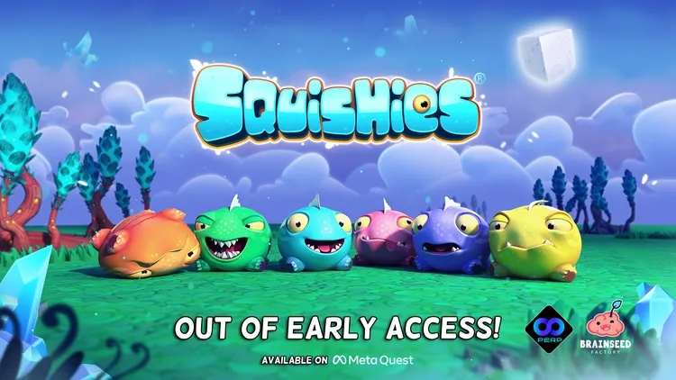 Developer update image for Puzzling platformer Squishies® rolls out of Early Access to launch on Meta Quest today Push your puzzling prowess to the edge of the galaxy - and reality - in Squishies®  It’s time to blast off to a galaxy far, far away, because today the pro-pudgy puzzle platformer, Squishies®, has hurtled its way to launch on Meta Quest!