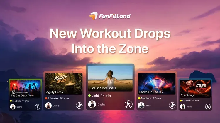 Developer update image for 📅 Jul. 23 | This Week in FunFitLand: Into the Zone 🎧