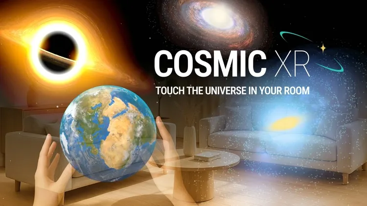 Developer update image for Cosmic XR - Touch the universe in Mixed Reality. Explore space in your own room