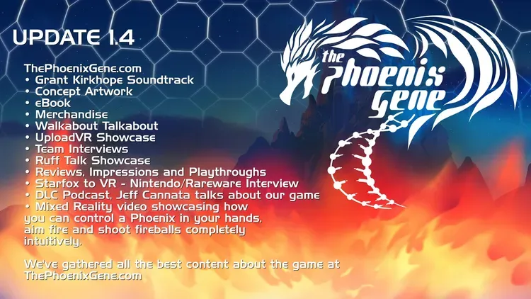 Developer update image for Update 1.4 - Soundtrack, eBook, Interviews available