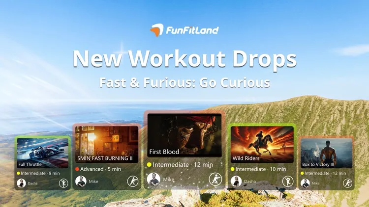 Developer update image for 📅 Feb. 16 | New Workouts This Week: Fast & Furious, Go Curious