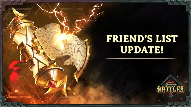 Developer update image for Friends List Update