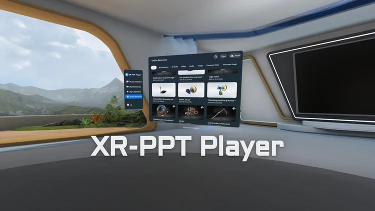 Developer update image for XR-PPT-Player is an advanced PowerPoint application that enables immersive viewing of 3D models, videos, and panoramic content directly within your slides.