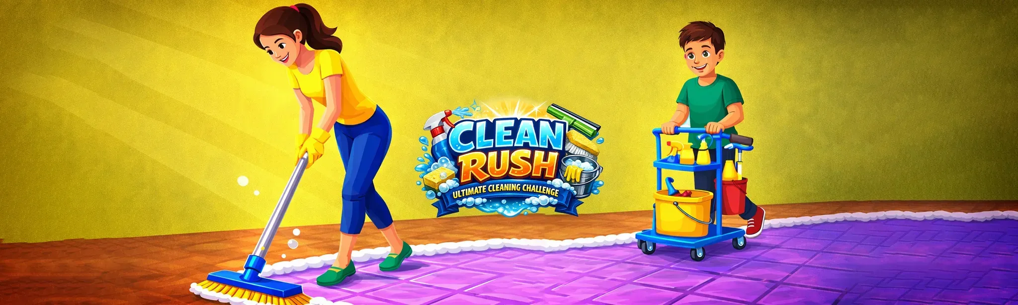Clean Rush: Ultimate Cleaning Challenge