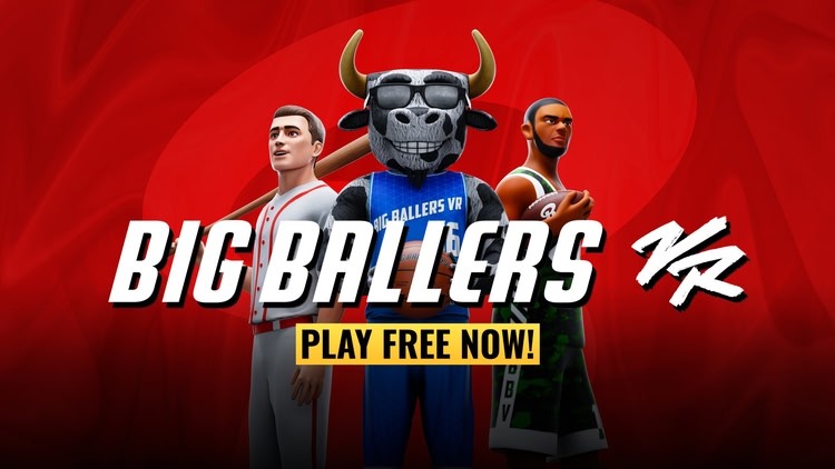 Developer update image for Big Ballers VR just launched on the Quest Store! Play for free now!