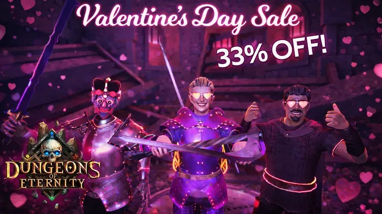 Developer update image for Valentine’s Day Sale is Live!